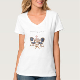 Camiseta Baguetes de Mesa Rosa Azul Paris