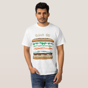Camiseta Baguette vietnamiano do pão francês do sanduích