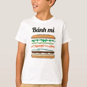 Camiseta Baguette vietnamiano do pão francês do sanduíche