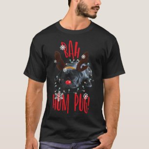 Camiseta Bah Hum Pug Long Sleeve Black Pug