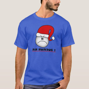 Camiseta Bah Humbug Scrooge Cartoon Essencial de Natal