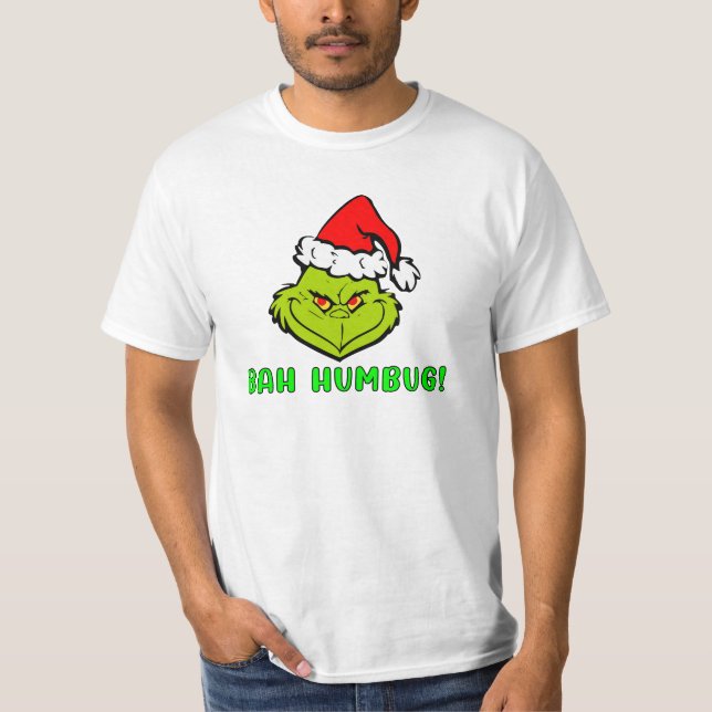 Camiseta Bah Humbug Scrooge Essential Christmas Cartoon (Frente)