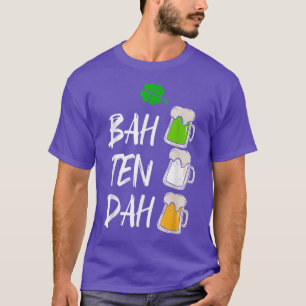 Camiseta BAH TEN DAH Bartender de Dia de São Patrício Engra