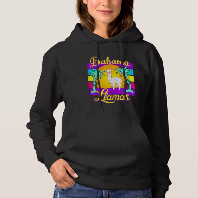 Camiseta Bahama Llama 80 Retro Beach Summer (Frente)