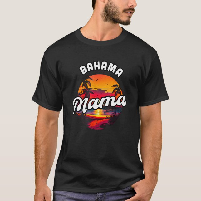 Camiseta Bahama Mama Nassau Sunset Beach Souvenir Vacation  (Frente)