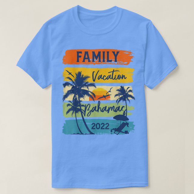 Camiseta Bahamas 2022 CaribeFamily Vacation Matching Group  (Frente do Design)
