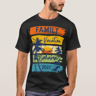Camiseta Bahamas 2022 Grupo de Férias Familiares Caribe Cor