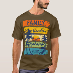Camiseta Bahamas 2022 Grupo de Férias Familiares Caribe Cor
