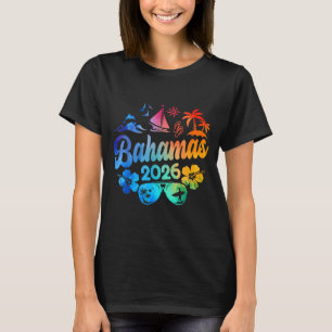 Camiseta Bahamas 2026 Férias Praia Tie Dye Viagens Verão V