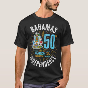 Camiseta Bahamas 50ª Independência Bandeira Bahamiana Nassa