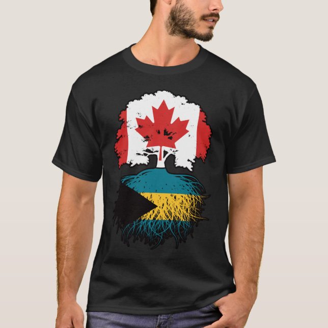 Camiseta Bahamas Bahamas Bahamas canadense Canada Tree Root (Frente)