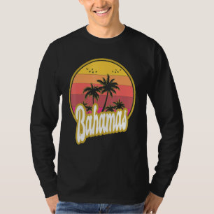 Camiseta Bahamas Beach Retro Sunset