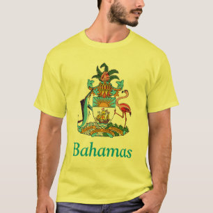 Camiseta Bahamas com Casaco de Armas (Paraíso Insular)