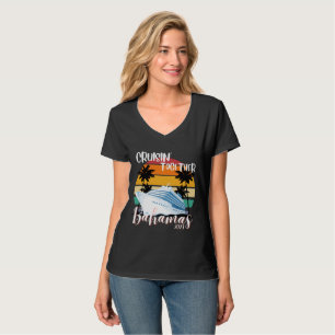 Camiseta Bahamas Cruise sea 2023 Family Friend Group Viagem
