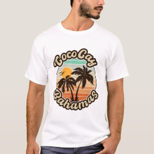 Camiseta Bahamas de Coco Cay Retro Souvenirs 60s