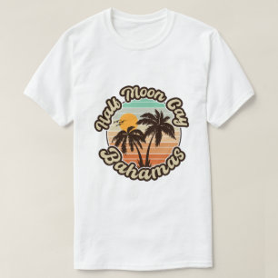 Camiseta Bahamas de meia lua - Retro Vintage, 80s Souvenir