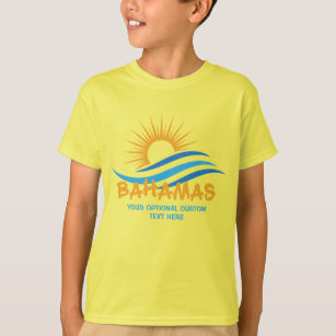 Camiseta Bahamas de texto personalizado