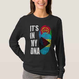 Camiseta Bahamas E Eritreia Misturam DNA Herança De Bandeir