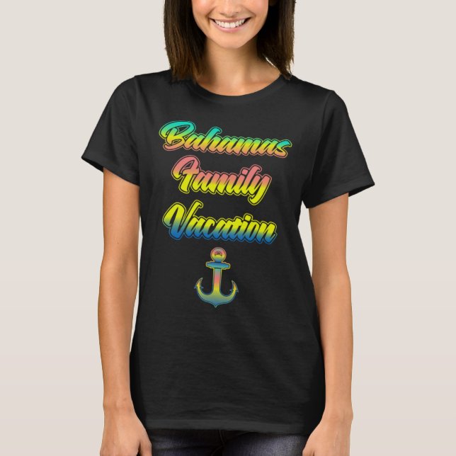 Camiseta Bahamas Family Trip Summer Travel Bahamas Cruise V (Frente)
