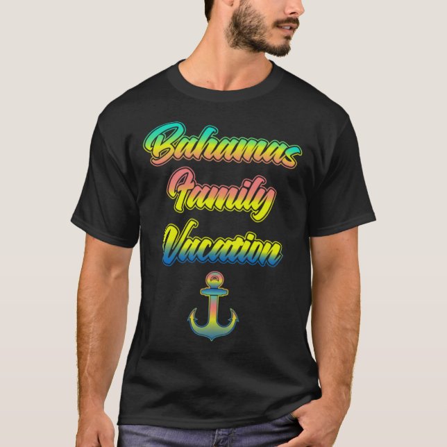 Camiseta Bahamas Family Trip Summer Travel Bahamas Cruise V (Frente)
