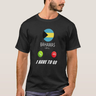 Camiseta Bahamas Flag Souvenir Bahamas Está Chamando Callin