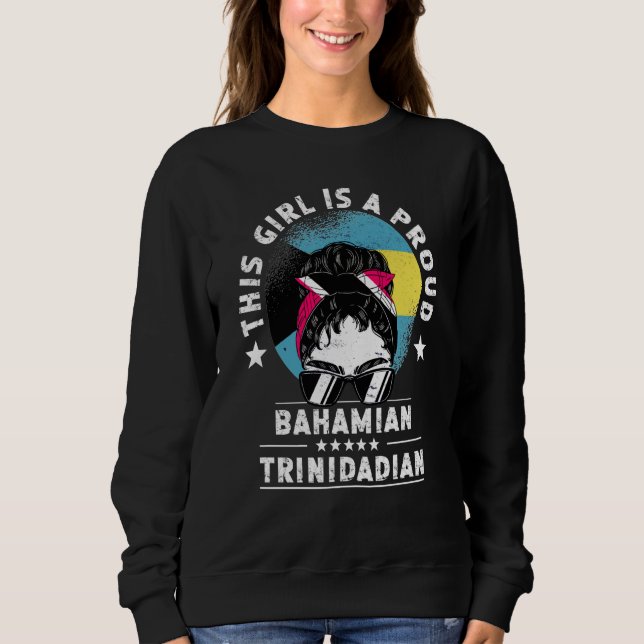 Camiseta Bahamas Flag Trinidad&Tobago Grown Women Girl Prid (Frente)
