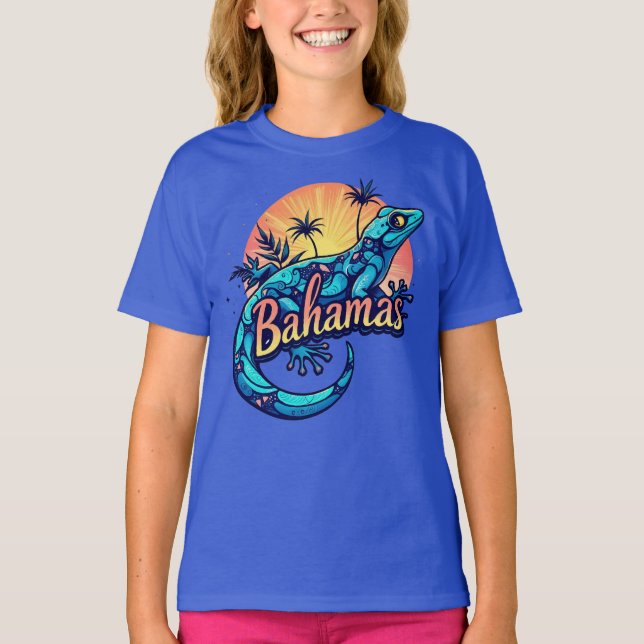 Camiseta Bahamas Gecko Caribe (Frente)