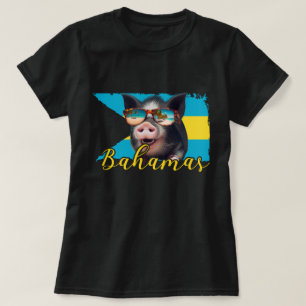 Camiseta Bahamas Nadando Suínos - Exuma Pig Beach Adventure