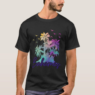 Camiseta Bahamas Nassau Praia Vintage Palm Férias