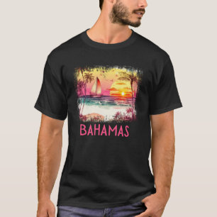 Camiseta Bahamas Palm Árvore Praia Férias Verão e Surf
