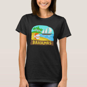 Camiseta Bahamas Palm Tree Sun Beach Lagoa Island