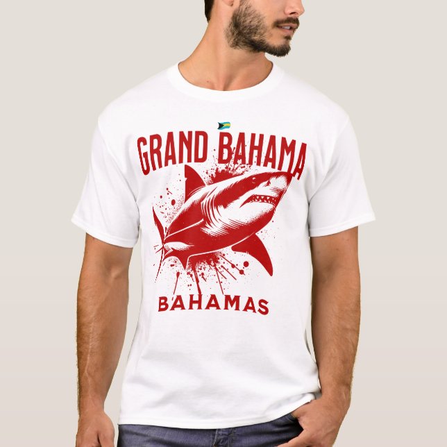 Camiseta Bahamas Souvenir Presente: Grande Bahama Bahamas T (Frente)