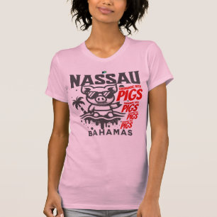 Camiseta Bahamas Souvenir Presente: Nassau Bahamas Nadando