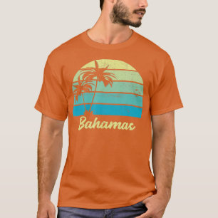 Camiseta Bahamas Souvenir Vacinação Vintage Palm