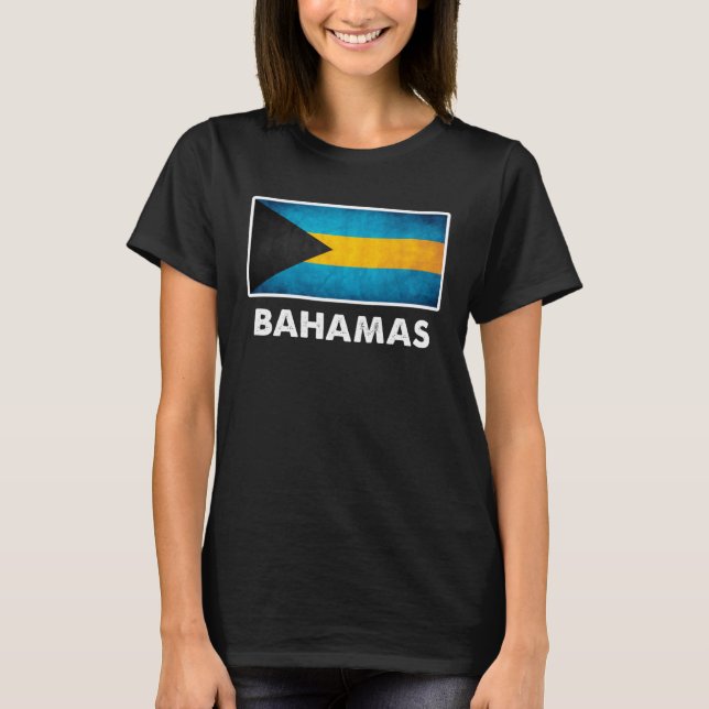 Camiseta Bahamian Bahamas Flag (Frente)