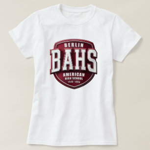 Camiseta BAHS - Escola Secundária Americana de Berlim