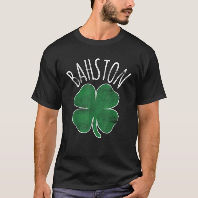 Camiseta Bahston Boston Rua Patrick Day Shamrock Irish Clo (Frente)