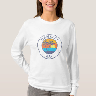 Camiseta Baía de Hanalei, Estilo Clássico Desvanecido em 