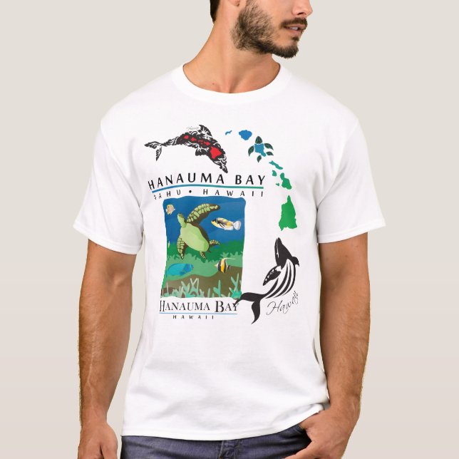 Camiseta Baía de Havaí Hanauma (Frente)