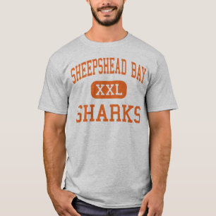 Camiseta Baía do Sheepshead - tubarões - alta - Brooklyn
