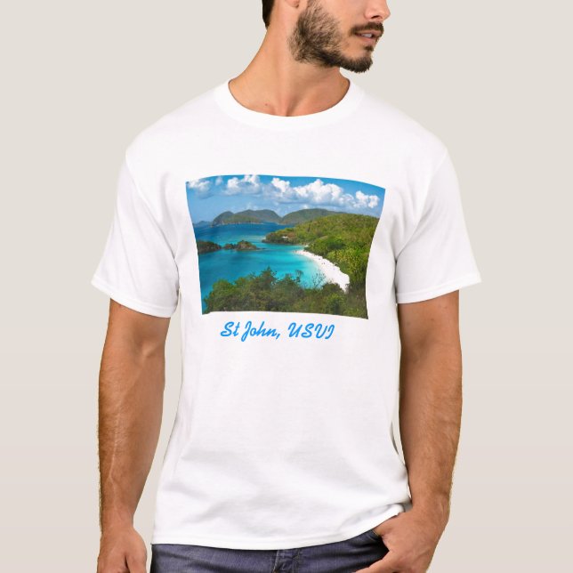 Camiseta Baía do tronco, St John USVI (Frente)