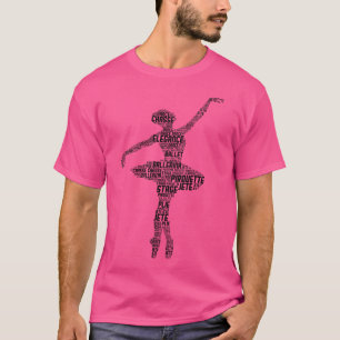 Camiseta Bailarina Ballet Meninas Mulheres