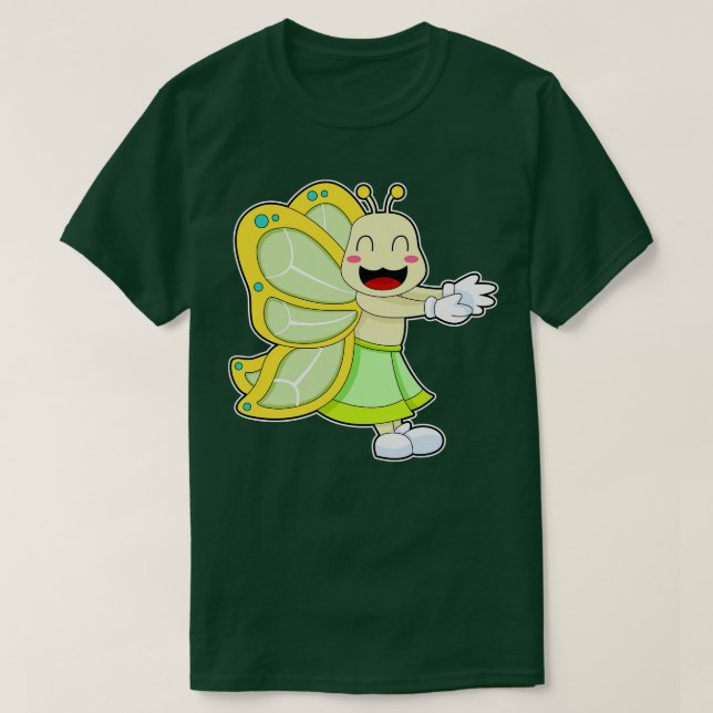 Camiseta Bailarina Borboleta Dança de Ballet (Frente do Design)
