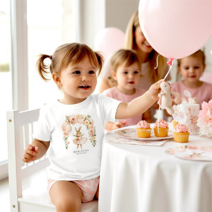 Camiseta Bailarina Bunny Rose Arch Menina de Anive