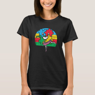 Camiseta Bailarina Dança Puzzle Conscientização do Autismo 