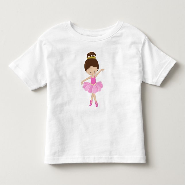 Camiseta Bailarina, Dançarina de Ballet, Garota de Ballet,  (Frente)
