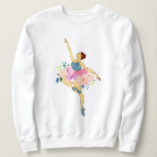 Camiseta Bailarina Dançarina Flor Floral