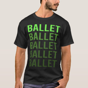 Camiseta Bailarina de Ballet com Gradiente Branco