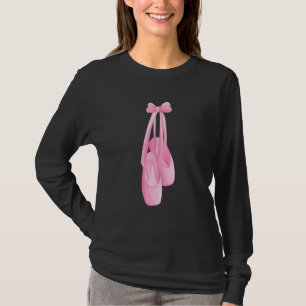 Camiseta Bailarina Fofa Sapatos de Dedo do Pé de Ballet
