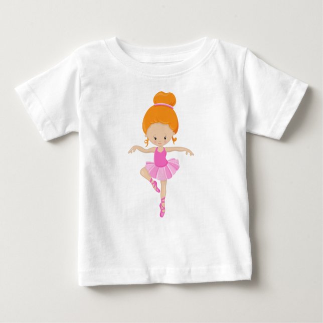 Camiseta Bailarina, Garota de Ballet, Dança de Ballet, Cabe (Frente)